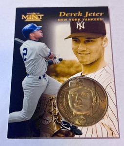 Derek Jeter 1997 Pinnacle Mint Collection #16 w Limited Edition Coin