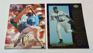 Alex Rodriguez 2 Rookie Baseball Card Lot