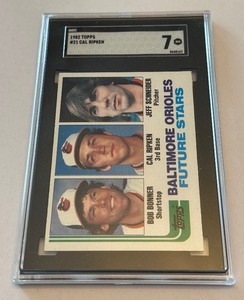 Cal Ripken Jr RC SGC Graded 7 NM Slab 1982 Topps #21 Rookie Vintage Baseball Card