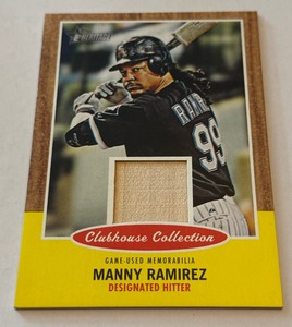 Manny Ramirez Bat Relic Game-Used 2011 Topps Heritage Clubhouse Collection #CCR-MR Baseball Card