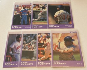 Kirby Puckett 1988 Star Minnesota Twins Baseball Card Lot