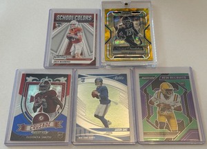 Football Star Rookie Lot - Dart, Hunter, Daniels, Arch Manning, DeVonta Smith - 5 CardS
