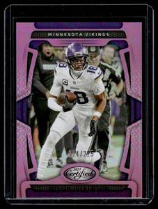 Justin Jefferson 225 2023 Certified Pink #64 Numbered 225225 Minnesota Vikings Football Card
