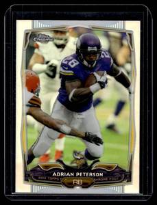 Adrian Peterson Refractor 2014 Topps Chrome #89 Minnesota Vikings Football Card