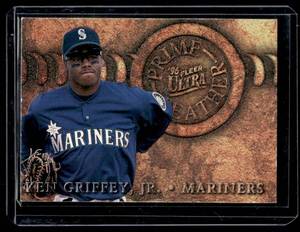 Ken Griffey Jr. Ultra Insert 1996 Fleer Prime Leather #6 Baseball Card