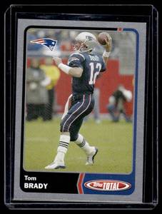 Tom Brady Silver 2003 Topps Total #299 Football Card