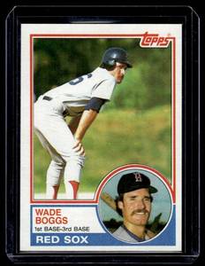 Wade Boggs RC 1983 Topps #498 Rookie Vintage Baseball Card