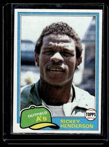 Rickey Henderson 2nd Year 1981 Topps #261 Vintage Baseball Card