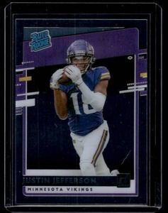Justin Jefferson RC 2020 Chronicles Clear #RR-JUJ Rated Rookie Minnesota Vikings Football Card