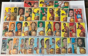 1970-71 Topps Basketball 40-Card Tallboy Partial Set (no dupes) VG Condition Average w a handful worse and better - Rare Vintage Basketball Cards
