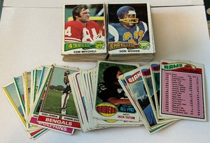 170 Vintage Football Card Lot 1974-1977 Topps