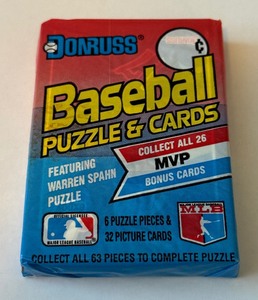 1989 Donruss Baseball Wax Pack - Randy Johnson Rookie Card On Back