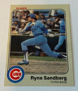 Ryne Sandberg RC 1983 Fleer #507 Vintage Rookie Baseball Card