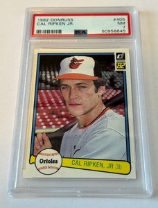 Cal Ripken Jr. RC PSA 7 NM Slab 1982 Donruss #405 Vintage Rookie Baseball Card