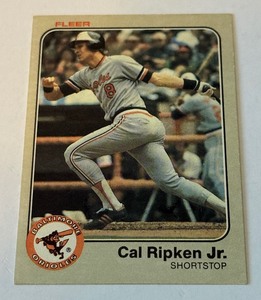 Cal Ripken Jr. 2nd Year 1983 Fleer #70 Vintage Baseball Card