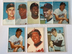 Minnesota Twins 8-Card Vintage BRF Baseball Card Lot - Oliva, Killebrew, martin and More