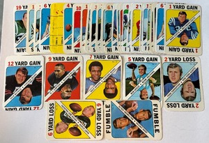 1971 Topps Football Game Cards Partial Set  Extras, 37 Total Cards - Butkus, OJ Simpson, Starr, Unitas, Tarkenton, Sayers and More