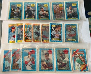 (18) 1971-1979 Kelloggs and All-Time Greats Baseball Cards w Stars - Gherig, Hornsby, Rose, Jackson, Palmer, Robinson, Cepeda, and More