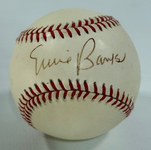 Ernie Banks Autographed Rawlings ONLB White Baseball - Chicago Cubs