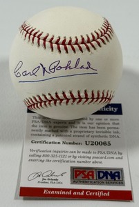 Carl Pohlad Autographed w PSA DNA COA Rawlings OMLB Selig Baseball - Minnesota Twins