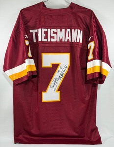 Joe Theismann Autographed and Inscribed SB XVII CHAMP Washington Redskins Football Jersey Size XL Reebok NFL Gridiron Classic