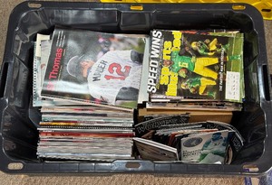 HUGE Bin Full of Publications - Sports Illustrated, Minnesota Timberwolves Game Programs, Playboy and More
