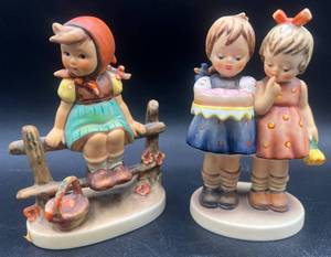 Goebel Hummel Figurines W. Germany - Just Resting and Happy Birthday