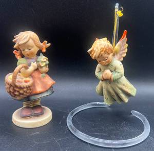 Goebel Hummel Figurines W. Germany - Autumn Harvest and Peace of Earth Angel