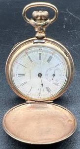 Antique Waltham Gold Filled Sidewinder Gold Filled Pocket Watch with Dueber Watch Case