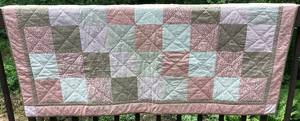 Handmade Patchwork Throw Quilt 58 x 68