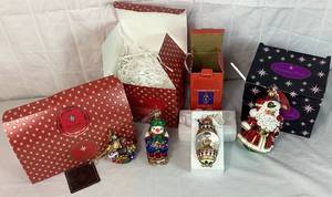 Christopher Radko Glass Ornaments - 4 Pieces