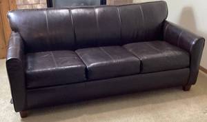 Ellis Home Furnishings Leather Sofa Sleeper