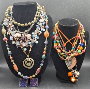 Assortment of Beaded Boho Necklaces