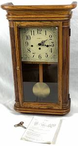 Howard Miller Sandringham Wall Clock Model 613-108 with Key