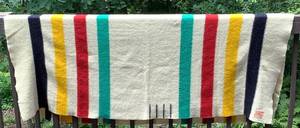 Hudsons Bay Point Blanket 100% Wool, Made in England  LOT 2