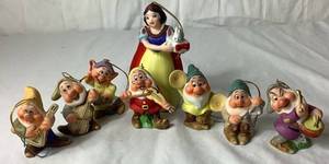 Vintage Schmid Walt Disney 50th Anniversary Snow White & The Seven Dwarfs 1937-1987 Figurines Set