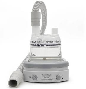 MSRP $250 FISHER &amp PAYKEL HC150 HEATED CPAP HUMIDIFIER, AMBIENT TRACKING TECHNOLOGY, REDUCES DRYNESS &amp CONGESTION, IMPROVES SLEEP COMFORT, UNIVERSAL CPAPBIPAP COMPATIBLE, WATER CHAMBER, TUBING, MASK ADAPTER &amp MANUALS, LIKE NEW CONDITION