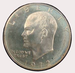 1972-S Eisenhower Silver Proof Dollar  40% Silver