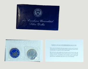 1971-S Eisenhower Dollar 40% Silver Uncirculated Mint Set  Blue Ike