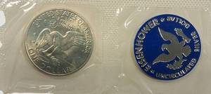 1971-S Blue Ike 40% Silver Dollar  Uncirculated Collector Set