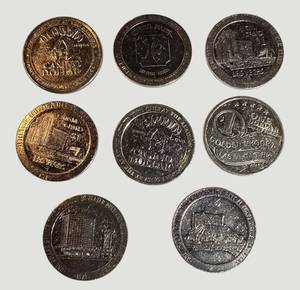 Vintage Las Vegas Casino Dollar Token Lot  8 Tokens  Golden Nugget, MGM Grand, Aladdin & More