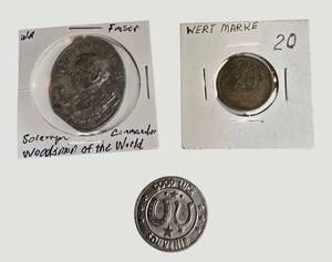 Vintage Token & Souvenir Coin Lot  Woodmen of the World, Wert Marre & Minnesota Mining