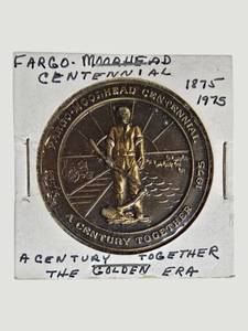 Fargo-Moorhead Centennial 18751975 Commemorative Medal Token