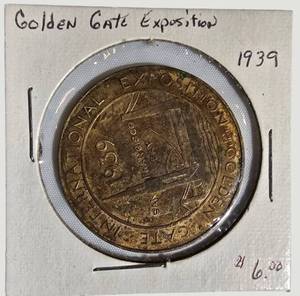 1939 Golden Gate International Exposition Treasure Island Souvenir Medal