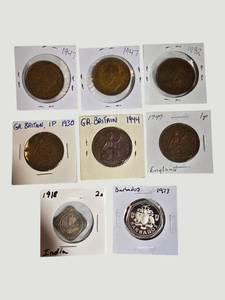Vintage World Coin Collection (19181973)  Great Britain, India, Barbados & More