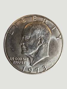 1973 Eisenhower Silver Dollar Coin  U.S. Collector Issue
