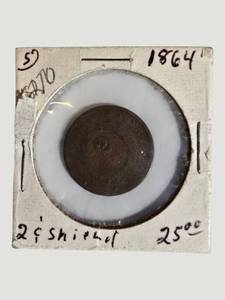 1864 Two-Cent Piece  Civil War Era U.S. Coin