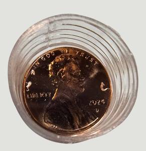 2017-P Lincoln Cent Roll in Coin Tube  Brilliant Estate Find