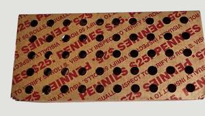 $25 Box of Lincoln Cents - 50 Penny Rolls Unsearched Coin Collection