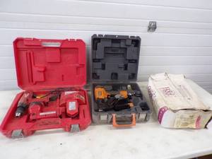 Ridgid Roofing Nailer with Nails and Milwaukee Cordless Tools